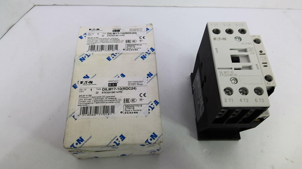 Eaton DILM17-10 Contactor 24-27VDC