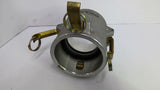 3D X 3D Aluminum Coupling 4" With 3 1/2" Inside Rubber Ring