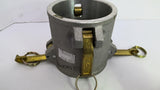 3D X 3D Aluminum Coupling 4" With 3 1/2" Inside Rubber Ring