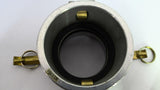 3D X 3D Aluminum Coupling 4" With 3 1/2" Inside Rubber Ring