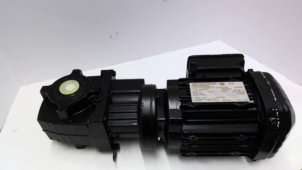 SEW EURODRIVE WA37DRS71M4/TF 0.55kW 480V 26.96:1 AC Hollow Shaft Gear Motor