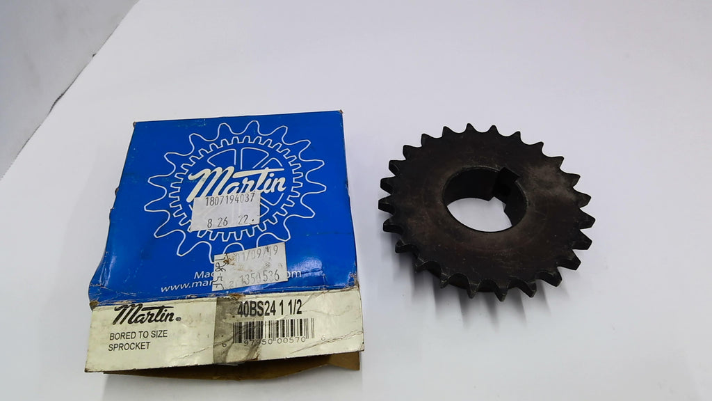 Martin 40BS24 1 1/2 Sprocket 24 Tooth 1 1/2" Bore