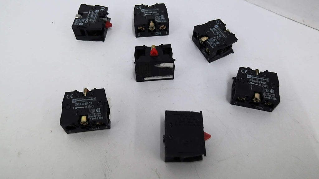 Schneider ZB2-BE102 Contact Block 600V 10A Lot Of 7