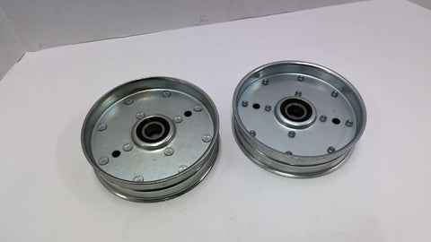 5 1/4" X 1 1/2" FlatBelt Pulley Lot Of 2