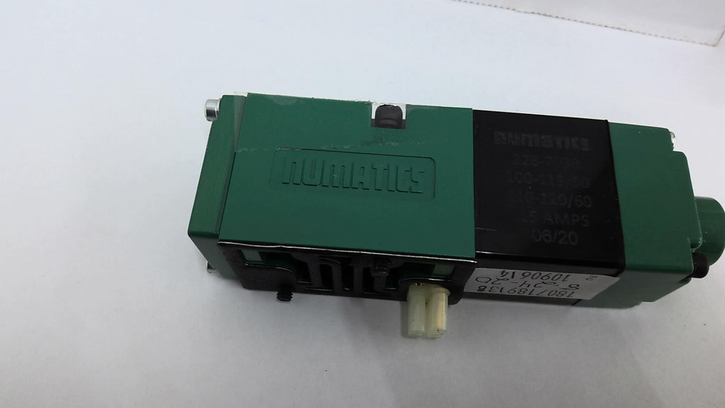 Numatics 228-703B Solenoid Air Control Valve 110-120V 50/60HZ 15AMPS