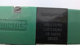 Numatics 228-703B Solenoid Air Control Valve 110-120V 50/60HZ 15AMPS