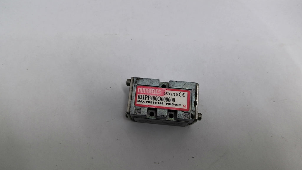 Numatics 031PP400O000000 Air Pilot Valve Max Press 150 PSIG-AIR