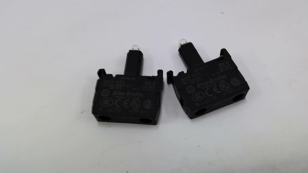 Allen Bradley 800F-N5G Green Led Light Module Lot Of 2