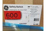 GE THN3366R 600V 600A AC Safety Switch Non Fusible Type 3R