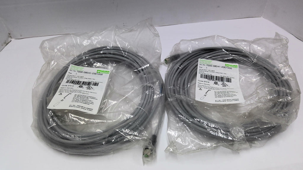 MURR ELEKTRONIK 7000-08041-2301000 32' Industrial Data Connection Cable Lot Of 2