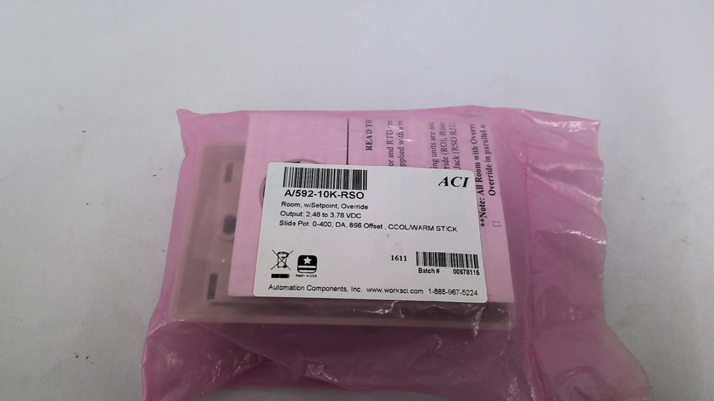ACI A/592-10K-RSO Override Sensor 2.48-3.78 VDC