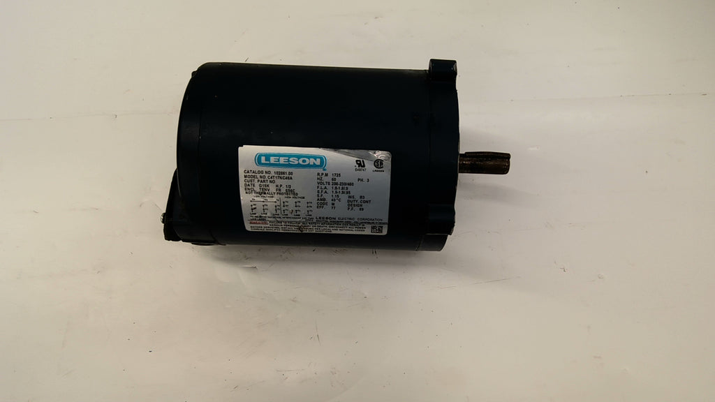 Leeson 102861.00 1/2Hp Ac Motor 1800Rpm 4P 3Ph S56c 208-230/460V Tenv 60Hz