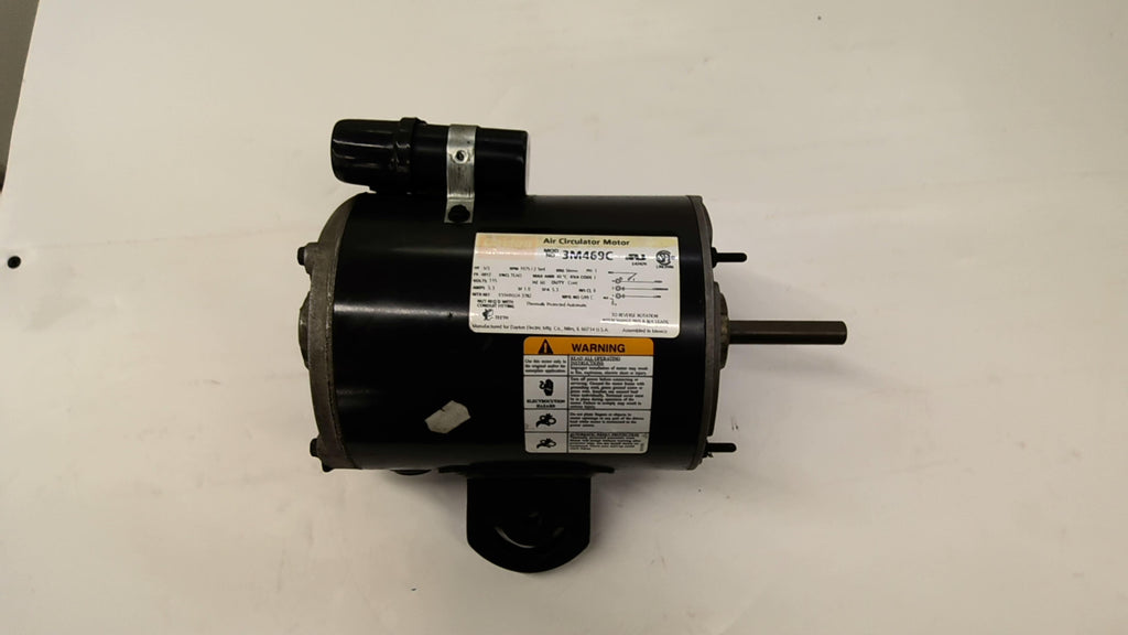 Dayton 3M469C 1/3Hp Air Circulator Motor 1075Rpm 115V 1Ph 48Yz Teao 60Hz