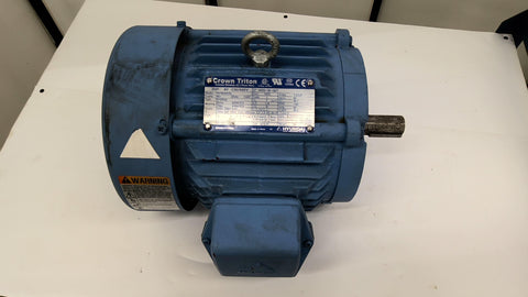 Crown Triton PKP182SR235 3Hp Ac Motor 1800Rpm 4P 3Ph 182T 230/460V Tefc 60Hz