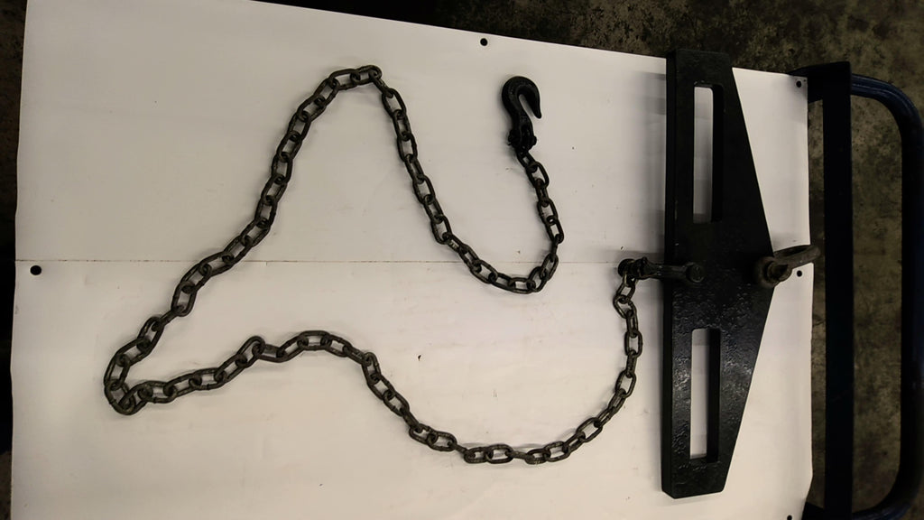 3 Ton Capacity Forkmounted Hoisting plate with 6 Foot Chain