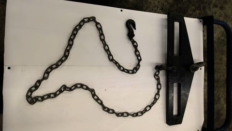 3 Ton Capacity Forkmounted Hoisting plate with 6 Foot Chain