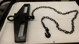3 Ton Capacity Forkmounted Hoisting plate with 6 Foot Chain