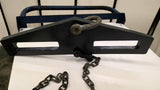 3 Ton Capacity Forkmounted Hoisting plate with 6 Foot Chain