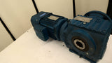 Sew-Eurodrive SAF67DRE90L4/ES7S Gear Motor 2Hp 230/460V 13.73:1 Ratio