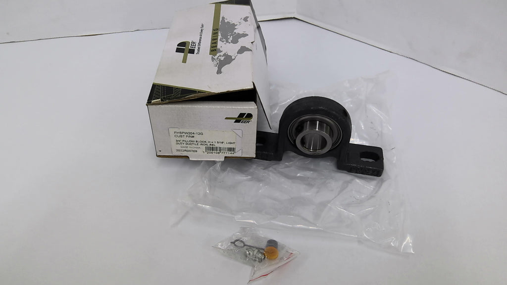Peer FHSPW204-12G Pillow Block Bearing 3/4" Bore 1 5/16" H Ductile Iron