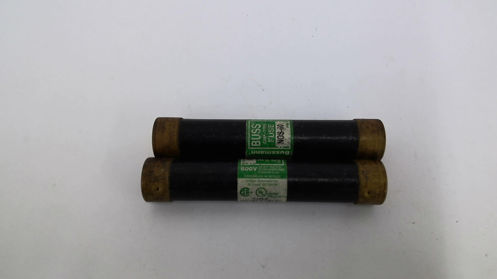 Buss NOS-60 One-Time Fuse 600V 60 Amp Lot of 2