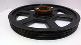 3 Groove V-Belt Pulley 14" OD 2 1/8" Bore