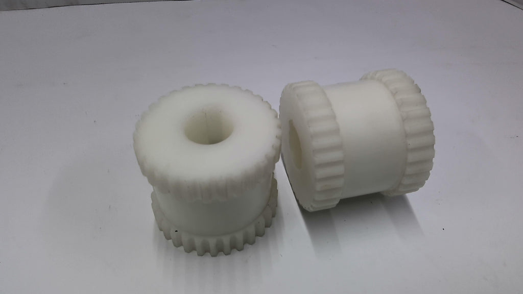 Plastic Gear 2 5/8 Wide 3" OD 1" Bore 30 Teeth Lot Of 2