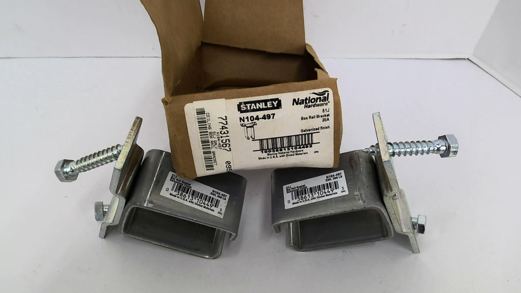 Stanley N104-497 Ceiling Box Rail Bracket 51J Galv. 2 per Box