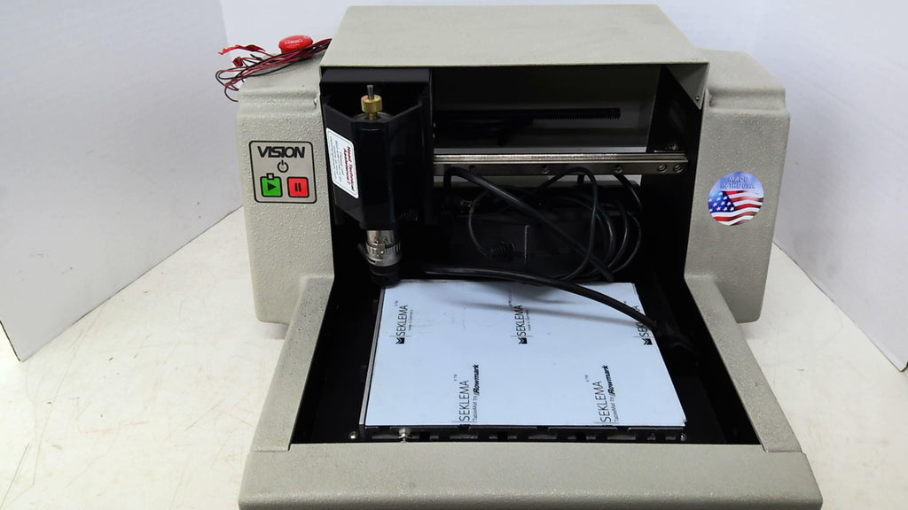 Vision 400218918 M Desktop Rotary Engraving System 110/220V 10AMP 50/60HZ