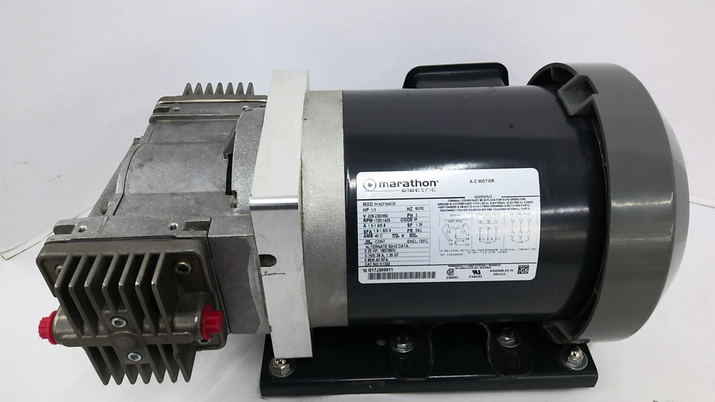 Marathon 5K42FN4035 K1322 1/3HP AC Motor 1725/1425 RPM 3PH 56C FR 208/230V