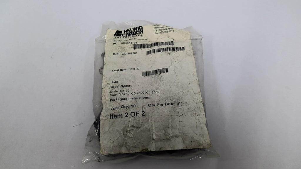 Helwig Carbon RD-47 Brushes PKG of 10 Size 0.3750 X 0.7500 X 1.2500