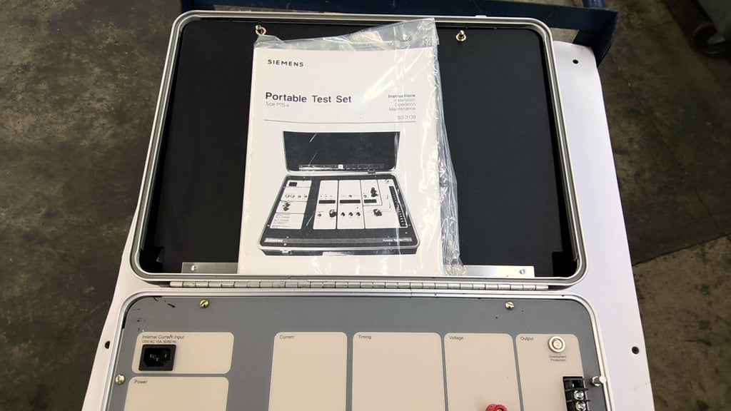 Siemens 18-473-254-502 PTS4 Portable Test Set 120V 50/60Hz