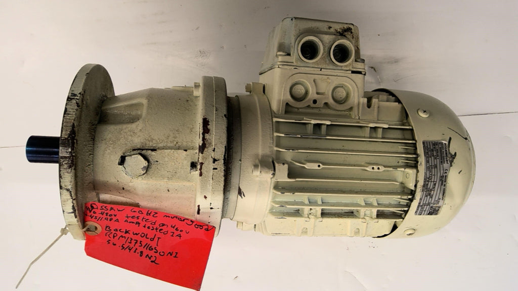 Bockwoldt CB1-80K4DF Gearmotor .55Kw 440-480V 4P 3Ph 1375/1650Rpm 60Hz