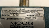 Moog H133-300-00-ET-MS12X-RKS-F Hydraulic Rack and Pinion Rotary Actuator 2000Ps