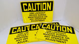 Seton Identification 47817 Caution Signs For LOTO Maintenance Lot Of 4 10"X14"