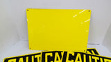 Seton Identification 47817 Caution Signs For LOTO Maintenance Lot Of 4 10"X14"