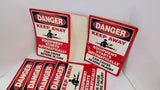 EMED 43614 Adhesive Equipment Danger-Keep Away Sign 10"x14"