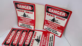 EMED 43614 Adhesive Equipment Danger-Keep Away Sign 10"x14"