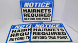 EMED 40489 Plastic Hairnet Area Warning Sign 10"X14" Lot Of 3