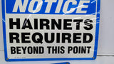EMED 40489 Plastic Hairnet Area Warning Sign 10"X14" Lot Of 3