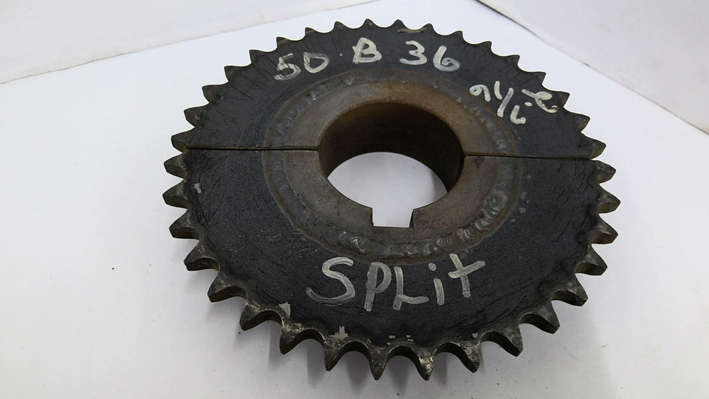 50B36 Split Sprocket 2 7/16" Bore 7 7/16" OD