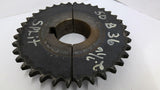 50B36 Split Sprocket 2 7/16" Bore 7 7/16" OD