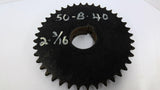 Martin 50B40 Sprocket 50 Chain 40 Teeth 2 3/16" Bore 8 3/8" OD