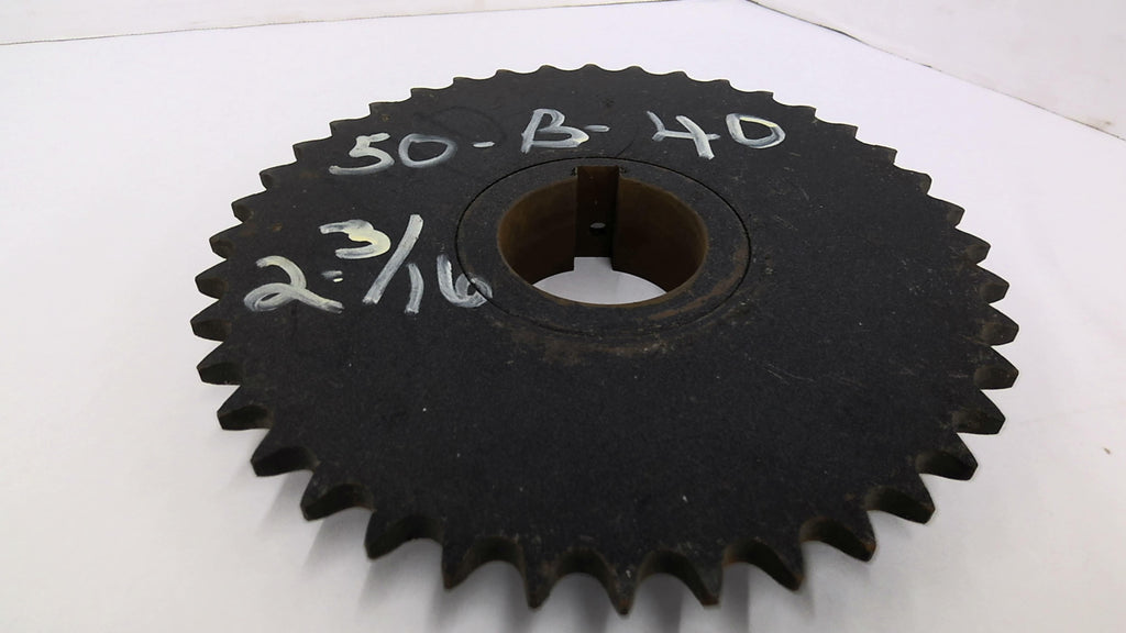 Tsubaki 50B40 Sprocket 2 3/16" Bore 8 1/4" OD 50 Chain 40 Teeth