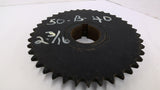 Tsubaki 50B40 Sprocket 2 3/16" Bore 8 1/4" OD 50 Chain 40 Teeth