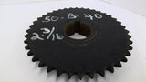 Tsubaki 50B40 Sprocket 2 3/16" Bore 8 1/4" OD 50 Chain 40 Teeth