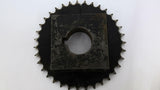 TRI-Clover 50B35 Split Sprocket 2" Bore 7 1/4" OD 50 Chain 35 Teeth