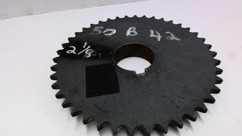 50B42 Sprocket 2 1/8" Bore 8 3/4" OD 50 Chain 42 Teeth