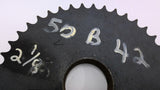50B42 Sprocket 2 1/8" Bore 8 3/4" OD 50 Chain 42 Teeth