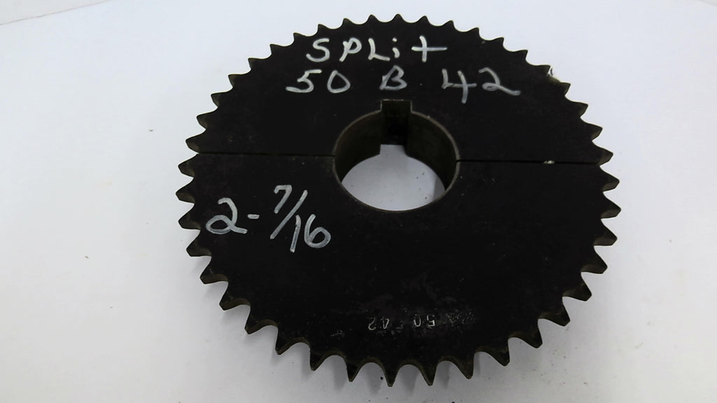 Martin 50B42 Split Sprocket 2 7/16" Bore 8 11/16" OD 50 Chain 42 Teeth
